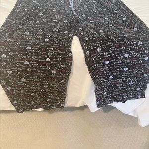 Hue Women’s Full Length Black and White Pajama Pants 3X Lightly Worn